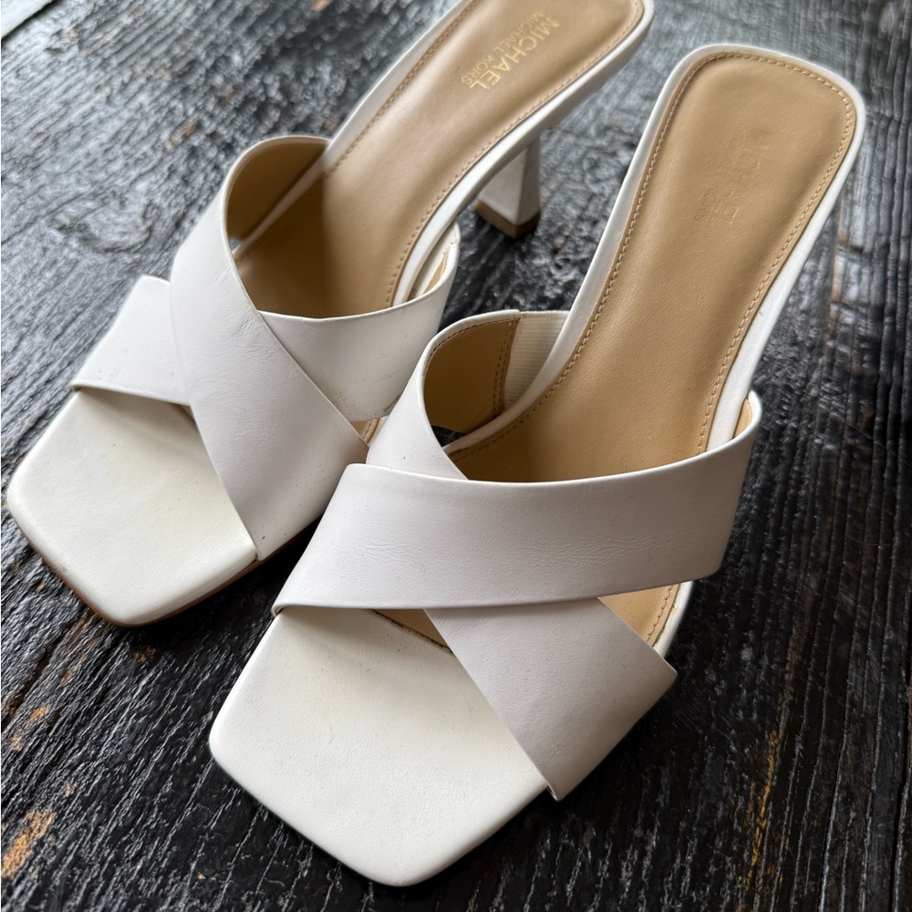 Michael Kors Cream Women's Heeled Mules